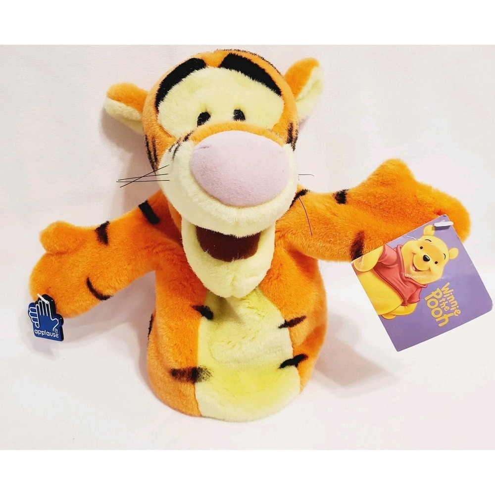 Disney Applause Tigger Hand/Sleeve Puppet 9" Plush 1990s
